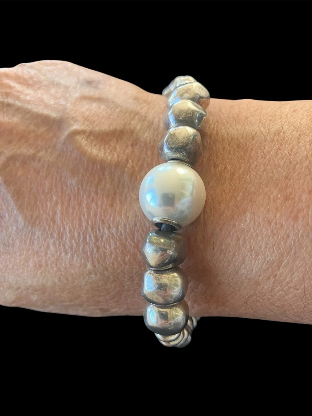 UNO DE 50 Stamped Retired Bracelet “The Desert PEARL